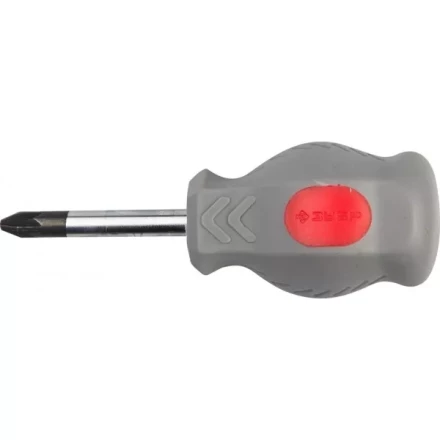 Отвертка ЗУБР &quot;МАСТЕР&quot; &quot;ТЕХНИК&quot; STUBBY, Cr-v, эргономичная двухкомпонентная рукоятка, PZ №1, 38мм 25063-38-1_z01 купить в Муравленко