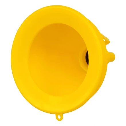 Воронка пластиковая 135 мм с металлическим ситом, гибким наконечником и непроливайкой Denzel 537210 купить в Муравленко