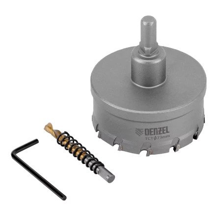 Коронка по металлу твердосплавная, 73 мм Denzel 724021 купить в Муравленко