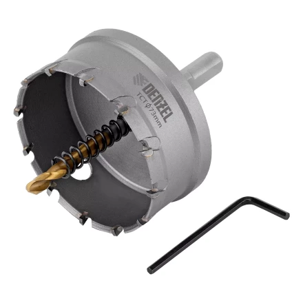 Коронка по металлу твердосплавная, 73 мм Denzel 724021 купить в Муравленко