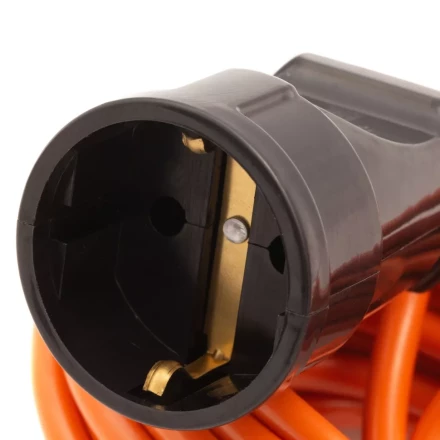 Удлинитель-шнур силовой Сибртех 20 м, 6А, тип УХз6, ПВС, 1 розетка без заземления 95812 купить в Муравленко