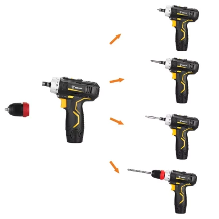 Дрель аккумуляторная в наборе DEKO GCD12DU3 3 в 1, 063-4081 купить в Муравленко