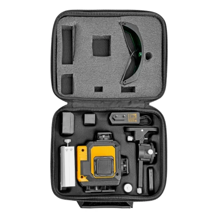 Лазерный уровень мультипризменный DLV 360-4T, 30 м, зеленый луч, Li-Ion 2,4 Aч, штатив// Denzel 350815 купить в Муравленко