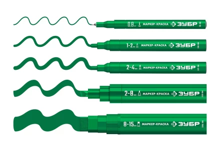 ЗУБР МК-800 зеленый, 2-8 мм клиновидный маркер-краска (06327-4) купить в Муравленко