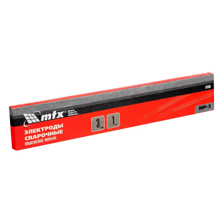Электроды MP-3, диам. 3 мм, 1 кг., ильменитовое покрытие MTX 97530 купить в Муравленко