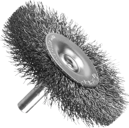 ЗУБР &quot;ПРОФЕССИОНАЛ&quot;. Щетка дисковая для дрели, витая стальная проволока 0,3мм, 38мм 35198-038_z02 купить в Муравленко