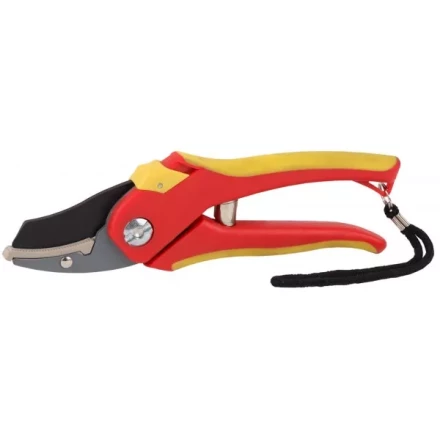 Секатор GRINDA двухкомпонентные ручки, обычный механизм, без эфеса, округлые лезвия с упорной наковальней, 205мм 8-423203_z01 купить в Муравленко