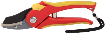 Секатор GRINDA двухкомпонентные ручки, обычный механизм, без эфеса, округлые лезвия с упорной наковальней, 205мм 8-423203_z01 купить в Муравленко