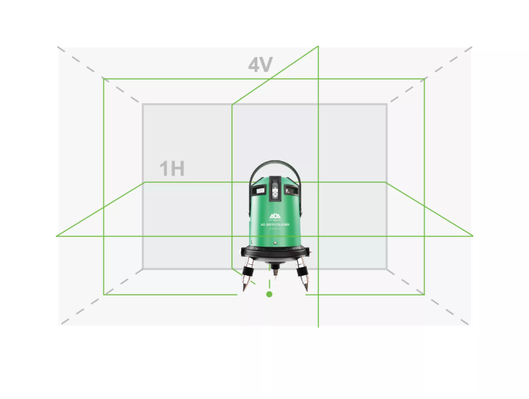 Построитель лазерных плоскостей  лазерный уровень ADA 6D Servoliner GREEN ADA купить в Муравленко
