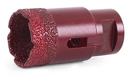 Алмазная коронка MESSER по камню с хвостовиком M14 (вакуумное спекание алмазов) 60 мм купить в Муравленко