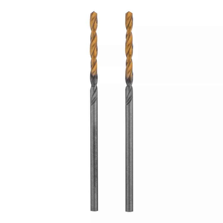 Сверло спиральное по металлу Denzel 2 x 49 мм, Р6М5, Golden Tip , 2шт., 718223 купить в Муравленко