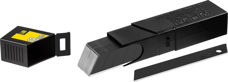 Лезвие OLFA BLACK MAX сегментированное, 8 сегментов, 18х100х0,5мм, 50шт OL-LBB-50B купить в Муравленко