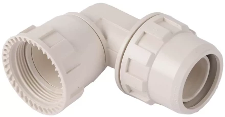 Переходник ЗУБР &quot;ШиреФит&quot; угловой 90° &quot;накидная гайка - штуцер с гайкой&quot;, 26мм 51482-26 купить в Муравленко