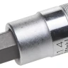 Торцовая бита-головка KRAFTOOL "INDUSTRIE QUALITAT", материал S2, HEX, сатинированная, 1/2", H14 27908-14_z01 купить в Муравленко