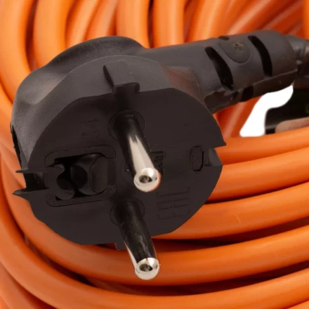 Удлинитель-шнур силовой 50 м Сибртех 95825, 16А, тип УХ16, ПВС, 1 розетка без заземления купить в Муравленко