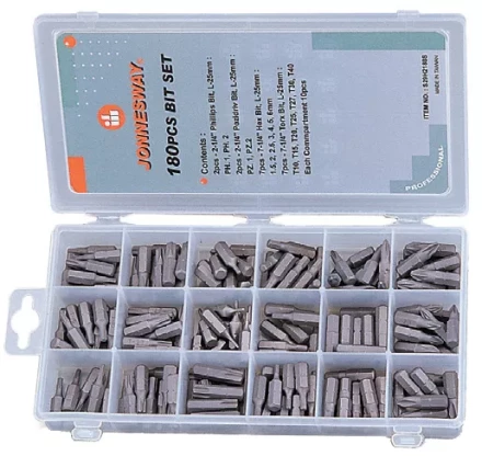 Комплект вставок под 1/4&quot;DR 18 видов по 10 штук S29H2180S Jonnesway 47464 купить в Муравленко