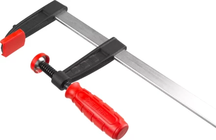 Струбцина ЗУБР &quot;МАСТЕР&quot;, тип &quot;F&quot;, пластмассовая ручка, стальная закаленная рейка, 80х300мм 32150-080-300 купить в Муравленко