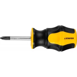 Отвертка STAYER "MASTER" "HERCULES", Сr-V, противоскользящая рукоятка, PH1x38мм 25052-38-1_z02