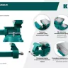 Тиски KRAFTOOL Reversible слесарные 32705-200 купить в Муравленко