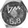 Болт ЗУБР "МАСТЕР" с шестигранной головкой, ГОСТ 7798-70, класс прочности 5.8, оцинкованный, M12x60мм, 5кг 303080-12-060 купить в Муравленко