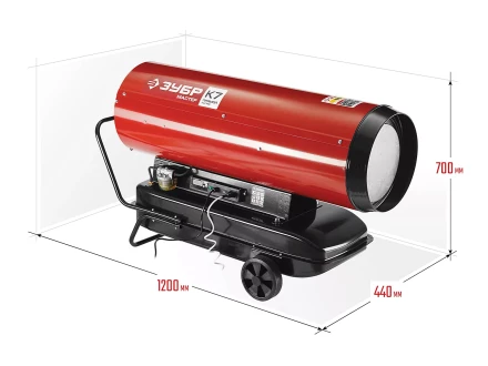 Пушка дизельная прямого нагрева дисплей К7 ДП-К7-65000-Д серия МАСТЕР купить в Муравленко