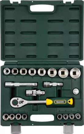 Набор KRAFTOOL &quot;EXPERT QUALITAT&quot;: Торцовые головки, 1/2&quot;, 21 предмет 27882-H22_z02 купить в Муравленко