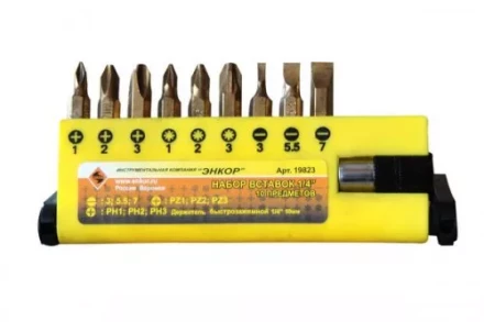 Набор вставок 1/4 10 предметов 19823 купить в Муравленко