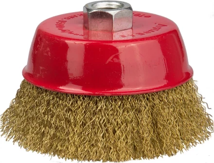 STAYER &quot;PROFESSIONAL&quot;. Щетка чашечная для УШМ, витая стальная латунированная проволока 0,3мм, 100ммхМ14 35125-100_z01 купить в Муравленко