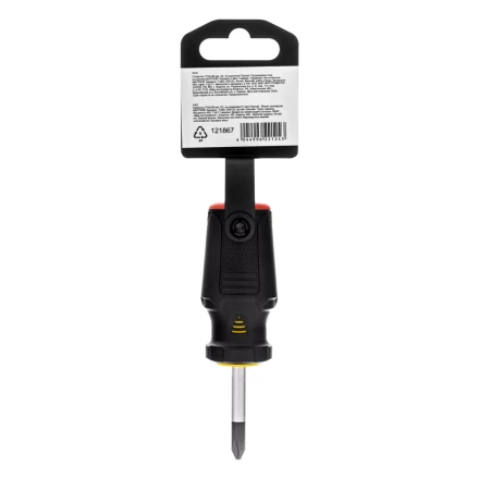 Отвертка, PH2х38 мм, S2, 3к рукоятка Denzel 121867 купить в Муравленко