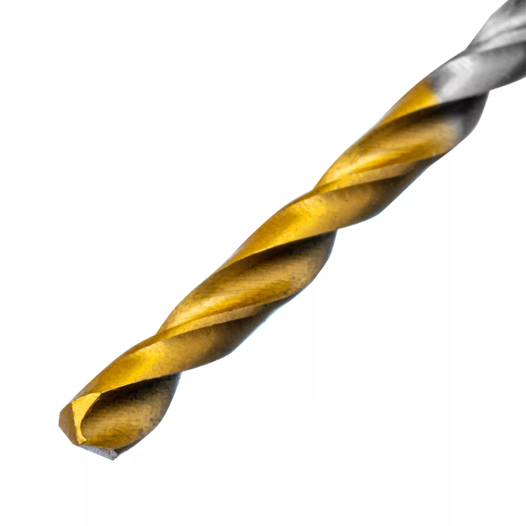 Сверло спиральное по металлу 3 x 60 мм, Р6М5, Golden Tip , 2шт. Denzel 718225 купить в Муравленко