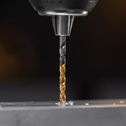 Сверло спиральное по металлу 3 x 60 мм, Р6М5, Golden Tip , 2шт. Denzel 718225 купить в Муравленко