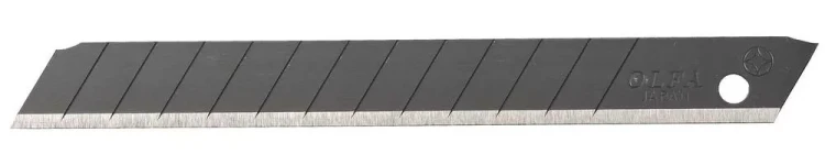 Лезвия OLFA сегментированные BLACK MAX, 9х80х0,38мм, 13 сегментов, 50шт OL-ABB-50B купить в Муравленко
