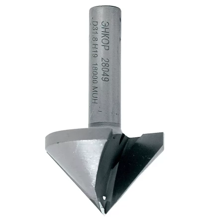 Фреза пазовая галтельная V-обр 90 град. ф31,8мм хв 8мм Энкор 28049 купить в Муравленко