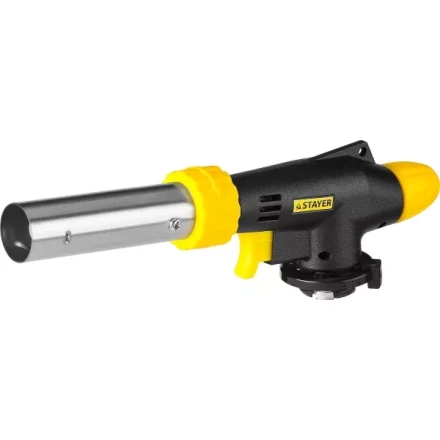 Газовая горелка &quot;ProTerm&quot; на баллон, STAYER &quot;PROFESSIONAL&quot; 55580, с пьезоподжигом, регулировка пламени, цанговое соединение, 1300С 55580 купить в Муравленко