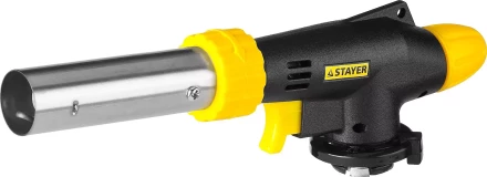 Газовая горелка &quot;ProTerm&quot; на баллон, STAYER &quot;PROFESSIONAL&quot; 55580, с пьезоподжигом, регулировка пламени, цанговое соединение, 1300С 55580 купить в Муравленко