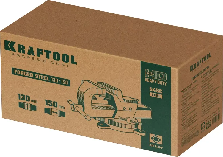 Тиски KRAFTOOL FORGE кованные стальные 32700-150 купить в Муравленко