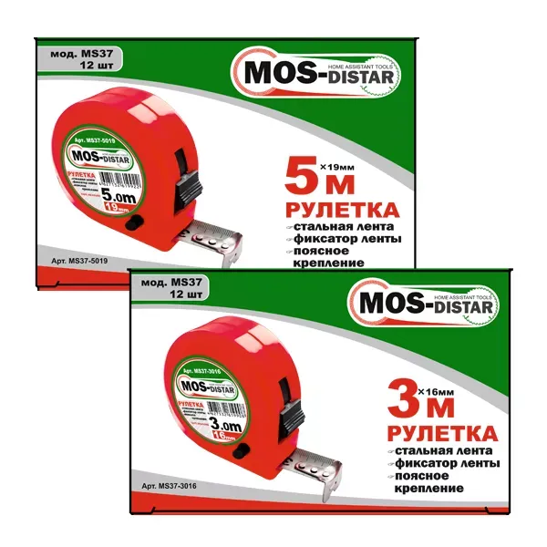 Рулетка измерительная MOS-DISTAR MS37-5019 купить в Муравленко