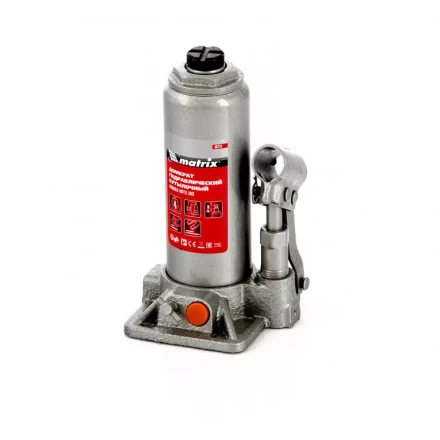 Домкрат гидравлический бутылочный 4 т в пластиковом кейсе Matrix 50775 купить в Муравленко
