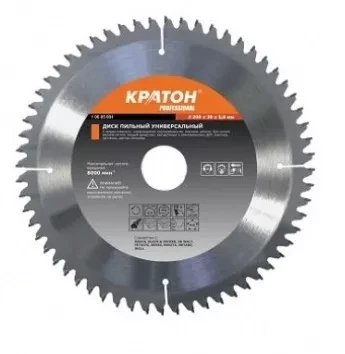 Диск пильный по дереву Кратон PROFESSIONAL O450 х 50 х 3,8 мм 40Т 1 06 03 024 купить в Муравленко