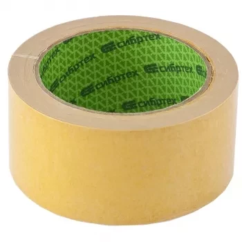 Лента клейкая двусторонняя 50 мм х 5 м на полипропиленовой основе Сибртех 88713 купить в Муравленко