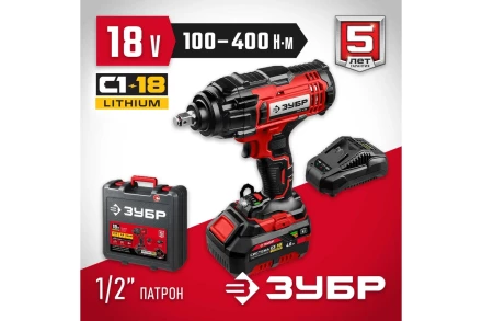 Гайковерт ударный, 1 АКБ (4 Ач), в кейсе ГУЛ-410-41 купить в Муравленко