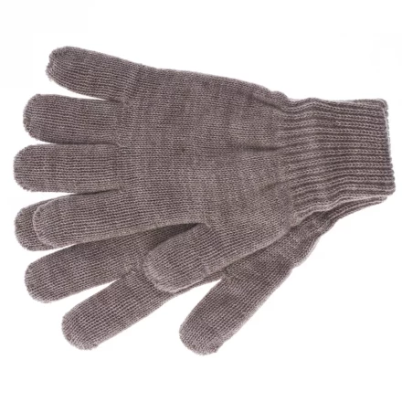 Перчатки трикотажные акрил двойные коричневый двойная манжета Сибртех Россия 68683 купить в Муравленко