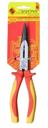 Плоскогубцы с удл. губками  диэлектр. 200мм 1/6/60 19016 купить в Муравленко