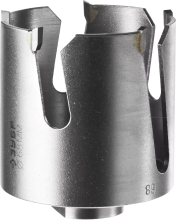 Коронка ЗУБР &quot;ПРОФИ&quot; &quot;ПРОУНИВЕРСАЛ&quot;, твердосплав резцы, бетон, кирпич, керам, цв мет, гипсокарт, пласт, дерево, d=68мм 29514-68 купить в Муравленко