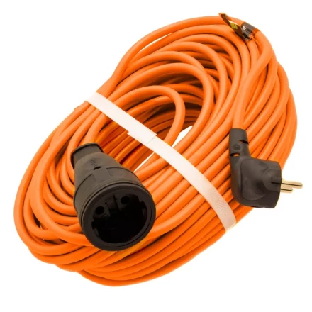 Удлинитель-шнур силовой 30 м Сибртех 95833, 16А, тип УХ16, ПВС, усиленный, 1 розетка без заземления купить в Муравленко