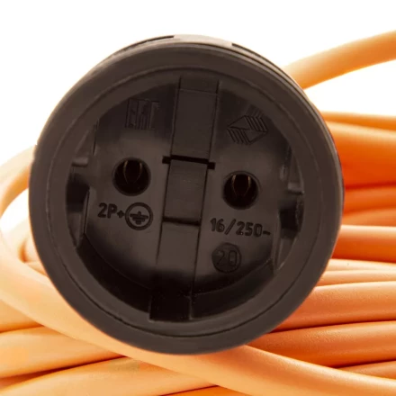 Удлинитель-шнур силовой 30 м Сибртех 95833, 16А, тип УХ16, ПВС, усиленный, 1 розетка без заземления купить в Муравленко