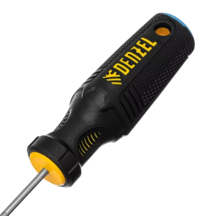 Отвертка, SL3х75 мм, S2, 3к рукоятка Denzel 121887 купить в Муравленко