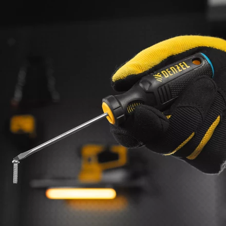 Отвертка, SL3х75 мм, S2, 3к рукоятка Denzel 121887 купить в Муравленко