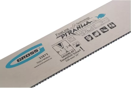 Пильное полотно для прецизионного стусла &quot;PIRANHA&quot; 550 мм зуб 3D каленый зуб 18 TPI GROSS 22873 купить в Муравленко