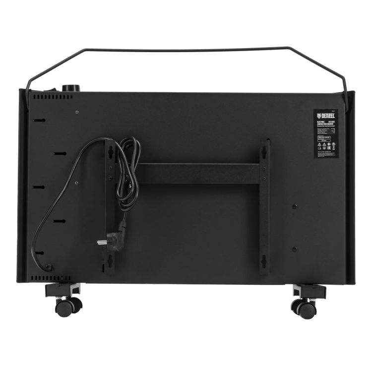 Конвектор электрический Denzel XCE-1500 B, 230 В, 1500 Вт, X-образный нагреватель черный 98128 купить в Муравленко
